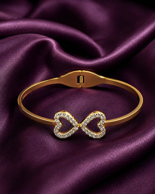 Eternity Infinity Crystal Bracelet | Elegant Gold Bracelet