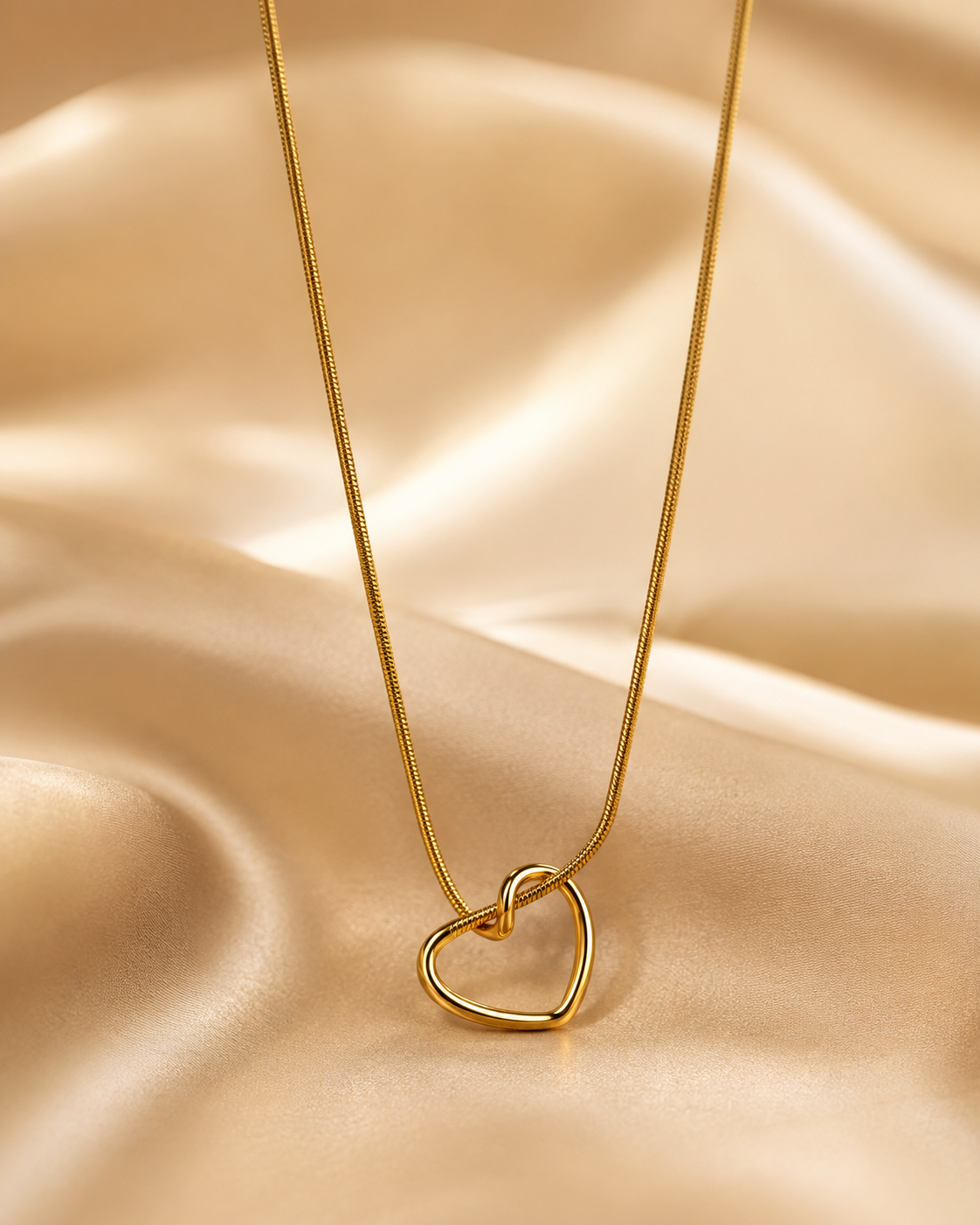Amora Heart Knot Necklace