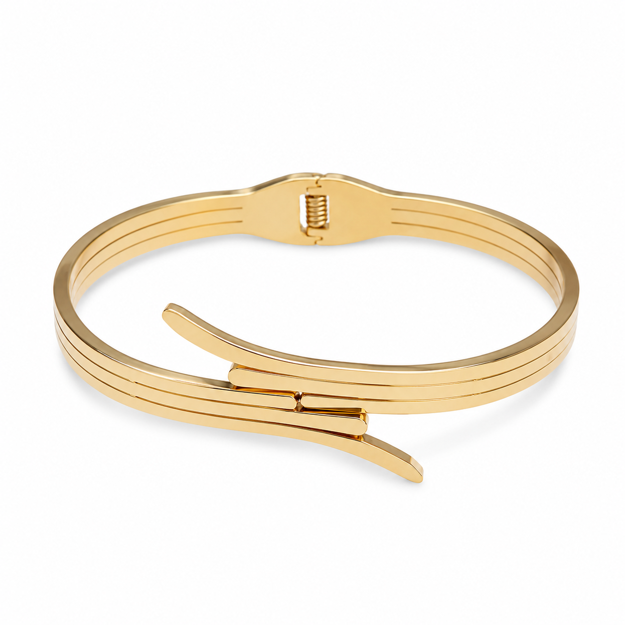 Aurora Cross Cuff Bracelet | Anti-Tarnish Waterproof Gold Bracelet