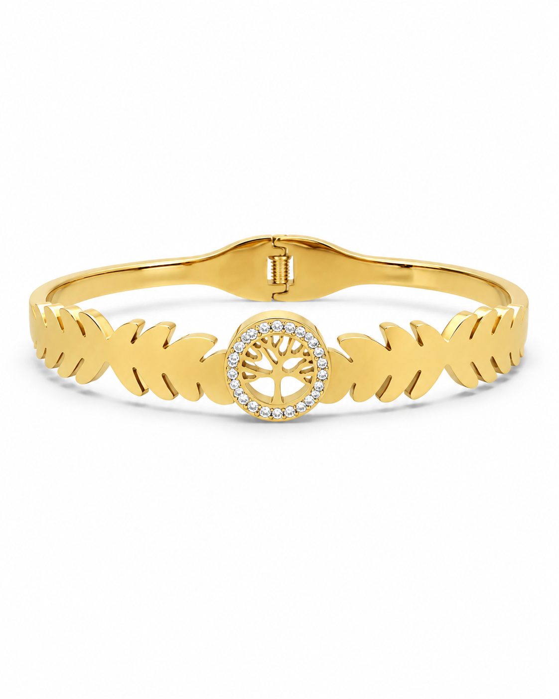 Aurelia Tree of Life Bracelet | Elegant Gold Leaf Bracelet