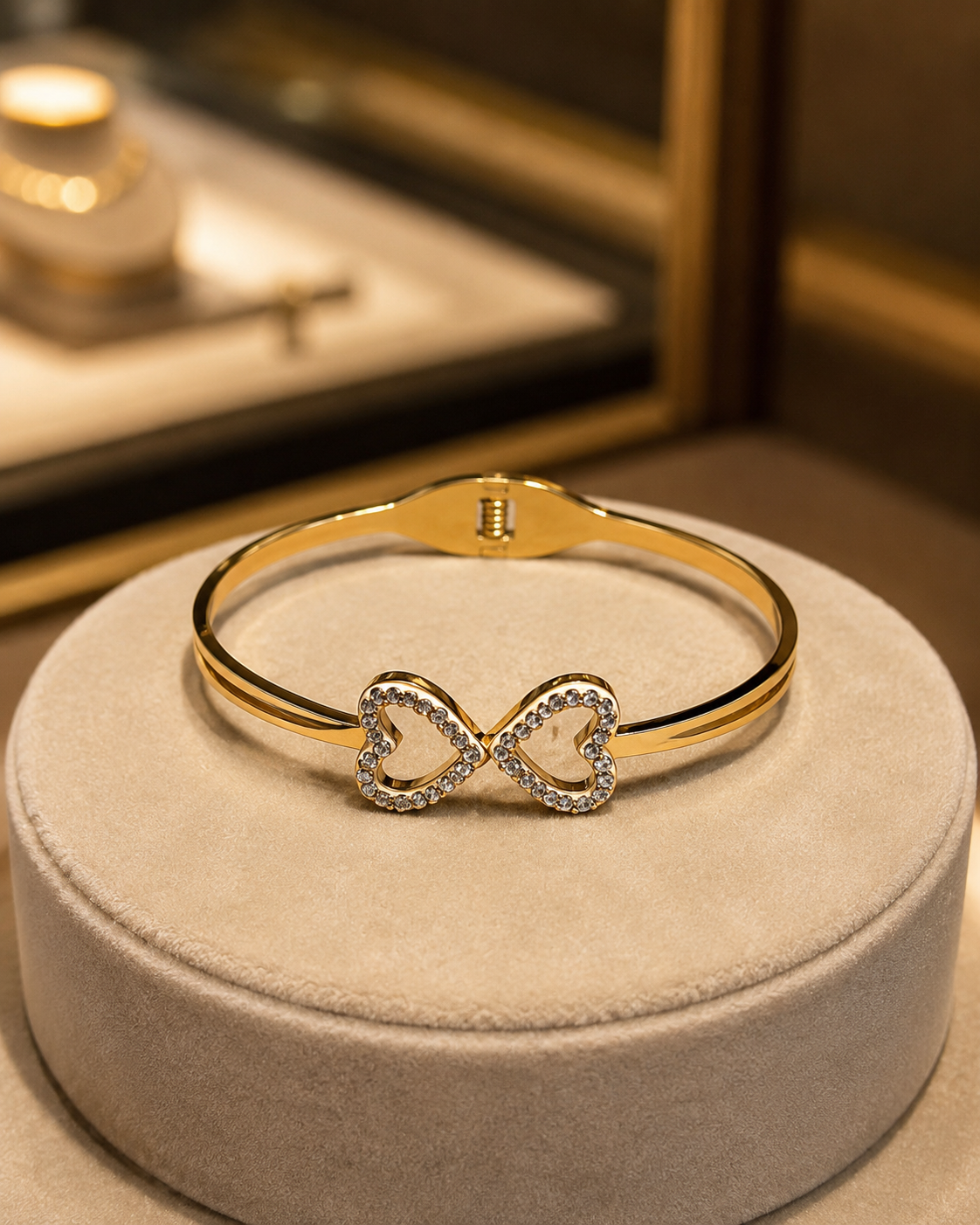 Eternity Infinity Crystal Bracelet | Elegant Gold Bracelet