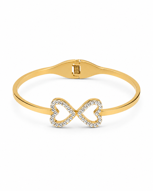Eternity Infinity Crystal Bracelet | Elegant Gold Bracelet