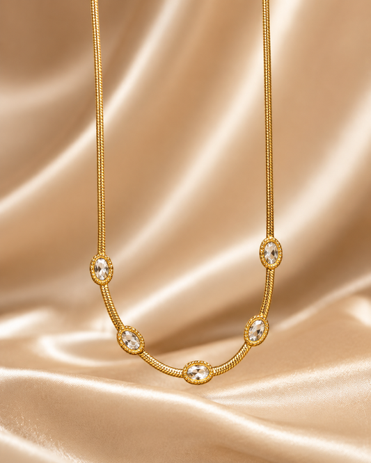 Celestia Crystal Link Necklace