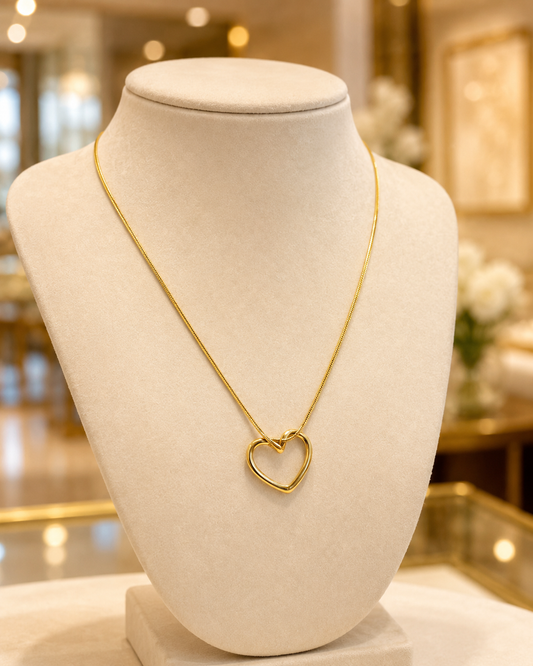 Amora Heart Knot Necklace