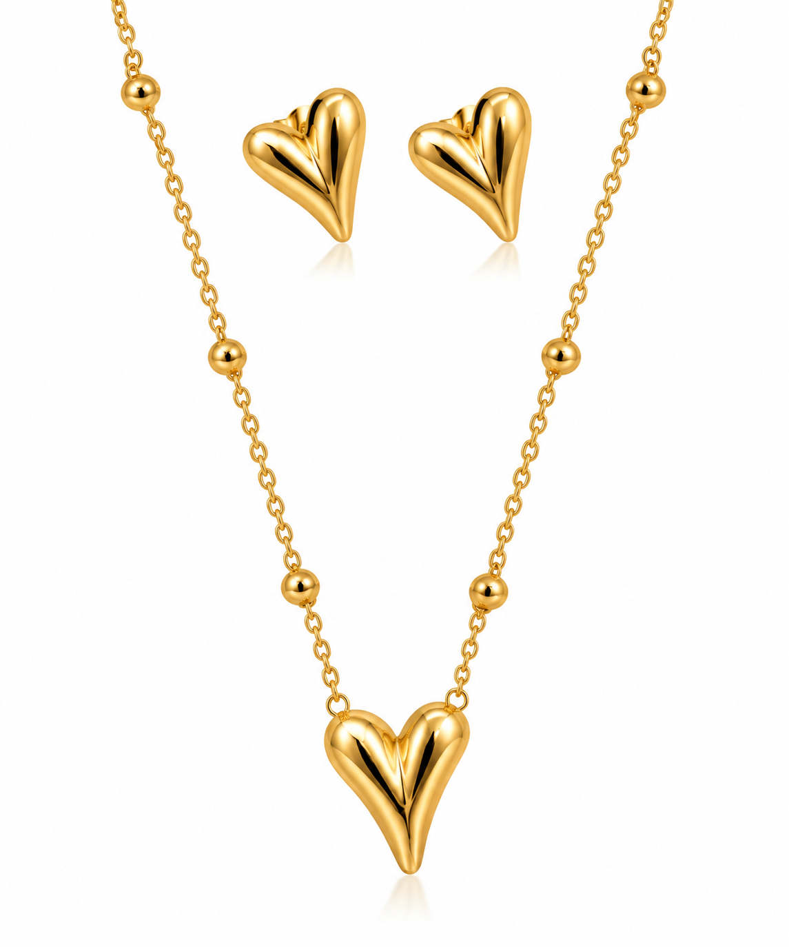 Gold Heart Jewelry Close-Up